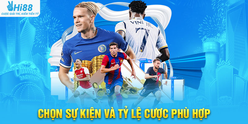 Chọn Sự Kiện Và Tỷ Lệ Cược Phù Hợp